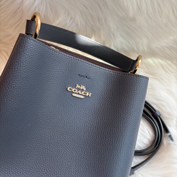 Coach Mollie Bucket Bag Blue 22 - Picture 2 of 10